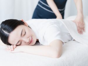 美容整体を受けている状態